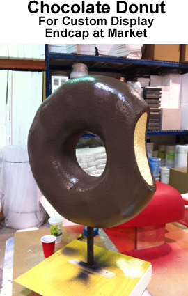 Big Foam Donut Prop for Retail Display / End Cap
