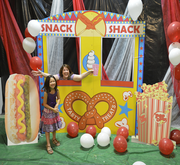 Cardboard cutout props - Snack Shack Carnival Kit 1