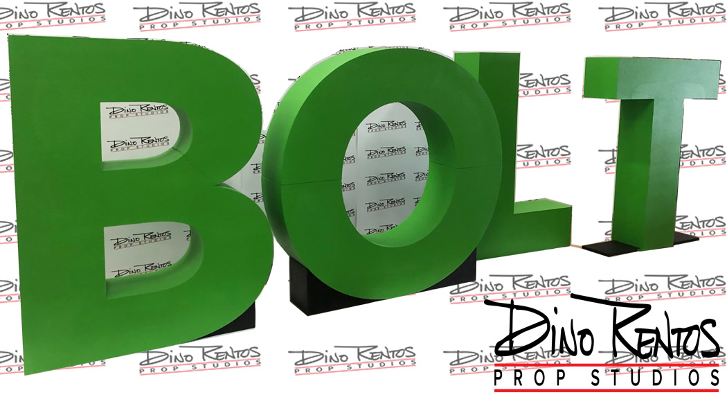 Large Scenic Foam Letters for tradeshows events and retail displays for Intuit