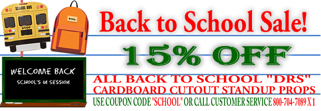 Back to School Cardboard Cutout Sale Discount 