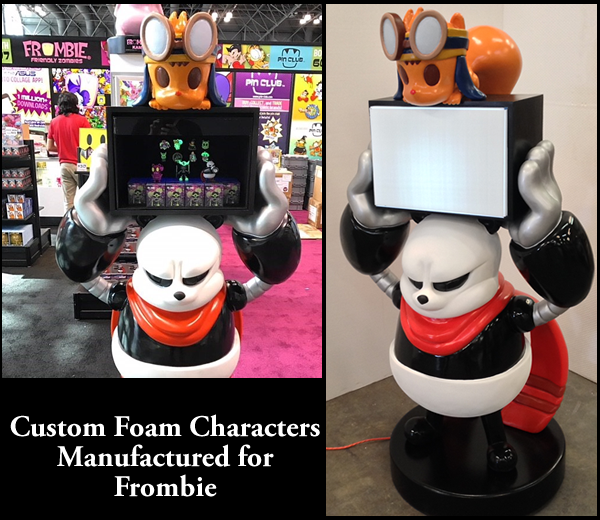 Custom Foam Character Prop for Frombie Tradeshow Display