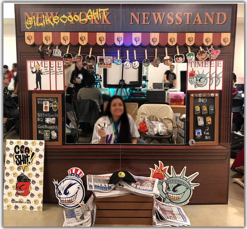 Newsstand Cardboard Cutout Standup for tradeshows and events