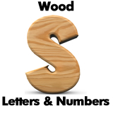 Custom Wood Letters and Numbers