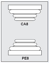 CA8-PE8 - Architectural Foam Shape - Capital & Pedestal