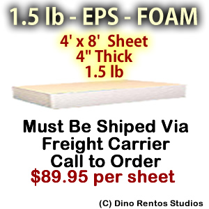 EPS Foam Sheet - 1.5 lb Density - 48x96x4