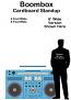 Boom Box Cardboard Cutout Standup Prop