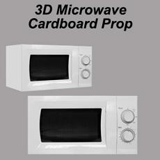 3D Cardboard Microwave