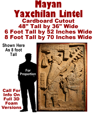 Mayan - Yaxchilan Lintel Cardboard Cutout Standup Prop