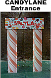 Candy Lane Entrance Cardboard Cutout Standup Prop