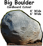Boulder Cardboard Cutout Standup Prop