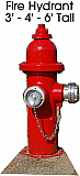 Fire Hydrant Cardboard Cutout Standup Prop