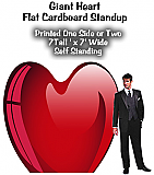 Giant Heart Cardboard Cutout Standup Prop