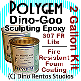 Polygem Dino-Goo 307FR Epoxy Clay Foam Coating - 2 Gallon