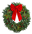 Christmas Wreath Cardboard Cutout Standup Prop