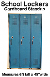 School Lockers Cardboard Cutout Standup Prop