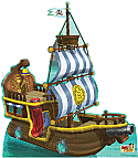 Bucky Pirate Ship - Jake and the Neverland Pirates Cardboard Cutout Standup Prop