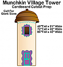 Munchkin Village Tower - Wizard of Oz Cardboard Cutout Standup Prop