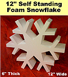 Self Standing Foam Snowflake -12 Inch