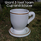 Giant Cup and Saucer Foam Prop