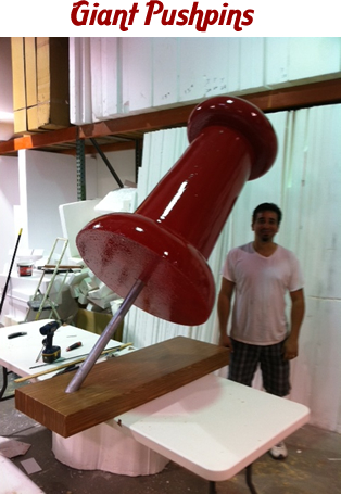 Giant Push Pin Foam Prop For Displays and Events