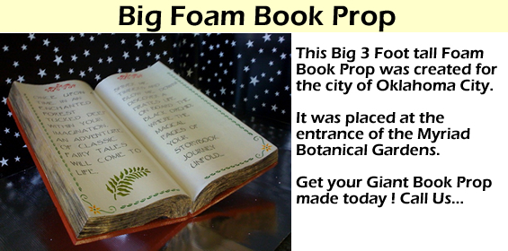Big 3 foot book Foam Prop